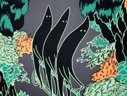 3 Ghost Bike screenprint