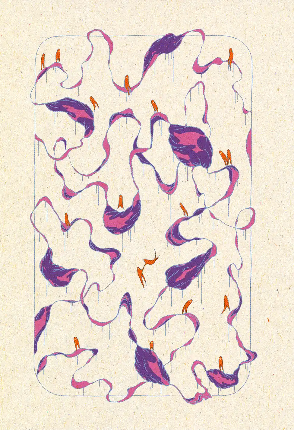 Falling giclee print