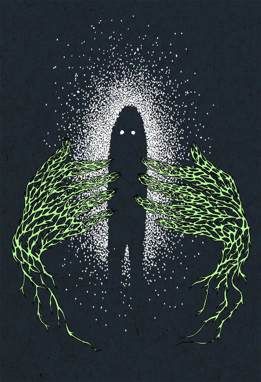 Ghost Hands screenprint